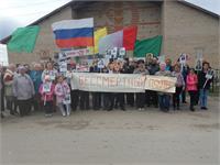 Парад в честь Дня Победы в п.Новый Мир 2018г. Бессмерттный полк.